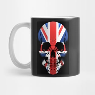 The United Kingdom Flag Skull Illustration Mug